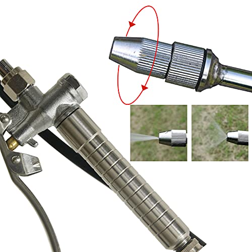 FLYTOP Stainless Steel Pump Pressure Sprayer in Lawn and Garden with Pressure Relief Valve Adjustable Shoulder Strap Backpack Hand Water sprayers for Home, Gardening, Ground Cleaning 1.5 Gallon
