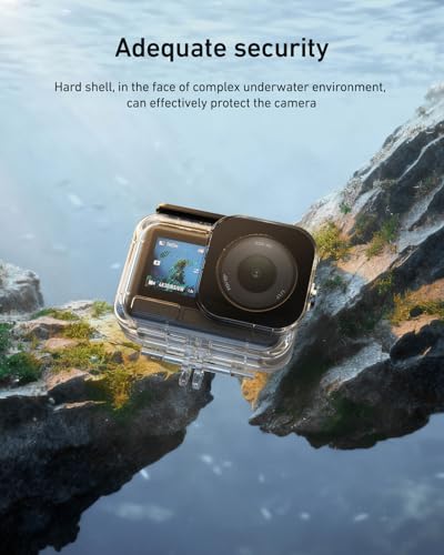 Image of TELESIN Waterproof Case with Anti-Fog for DJI Osmo Action 6 Camera, Underwater Housing Shell Cage Supports 60M /196FT Deep Diving Scuba Snorkeling with Quick Release Bracket Screw Action 6 Accessories
