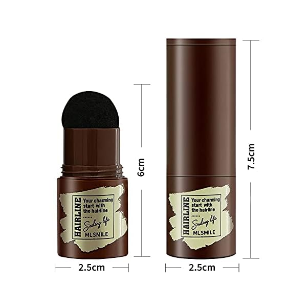 Eyebrow Stamp Waterproof, Brow Stamp Shaping Kit Eyebrow Definer, with 24 Reusable Eyebrow Stencils, Hairline Shadow Powder Stick (Black brown)