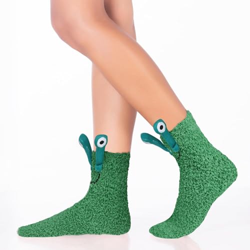 Image of Benefeet Sox Womens Girls Fuzzy Socks with Grips Soft Fluffy Slipper Socks Cute Cozy Winter Socks Christmas Halloween Gifts