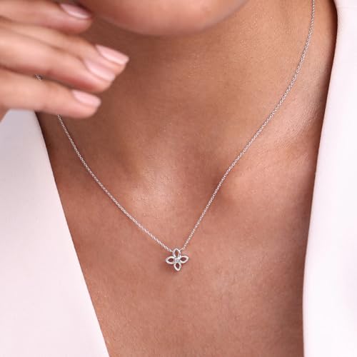 Image of Shaya by Caratlane | 925 Silver|In Full Bloom Necklace | Gifts for Womens & Girls