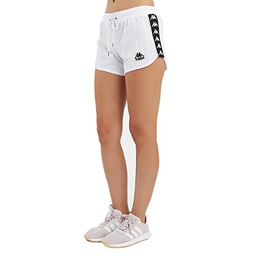 Kappa Pitstop Pantaloni Corti, Donna, Bianco, XS