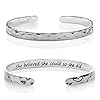Carviell bracelets for women personalized gifts for her mom best friend inspirational friendship cuff for teen girls engraved birthday gift jewelry  urban country home decor
