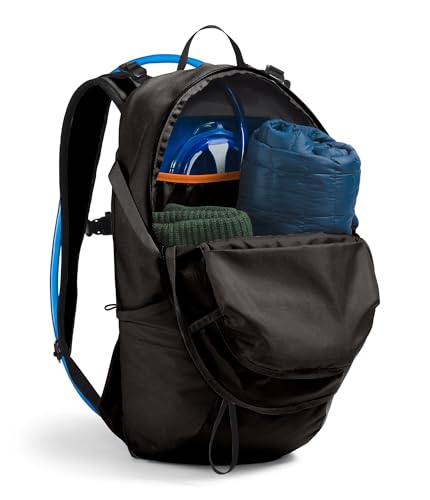 The North Face Basin 24 Liter Technical Daypack with Rain Cover - Unisex, Hiking Pole Attachment, Compression Straps, TNF Black/TNF Black-NPF, One Size - Image 5