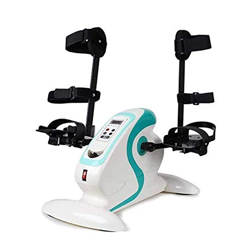 CQIKRWGWS Bicicleta estática de Escritorio, miniejercicio de Pedales para Brazos y piernas con Pantalla LCD, máquina para hemiplejia doméstica (con Soporte)