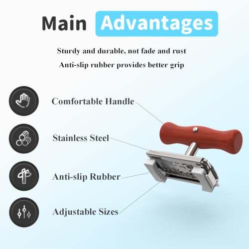Adjustable Jar Opener with Wood Handle