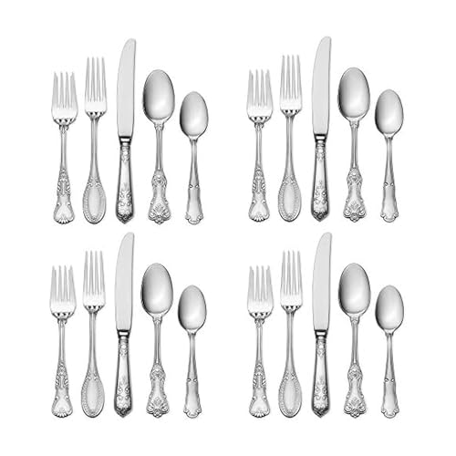 Wallace Hotel 20-Piece Stainless Steel Flatware Set, Service for 4