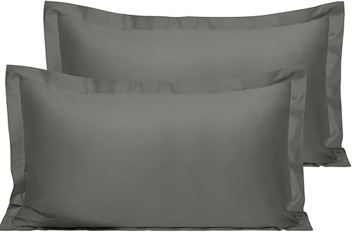 Miniatura 1 de NTBAY Paquete de 2 fundas de almohada tamaño King de 500 hilos, 100% algodón egipcio, súper suaves y transpirables Oxford para cama, 20 x 36