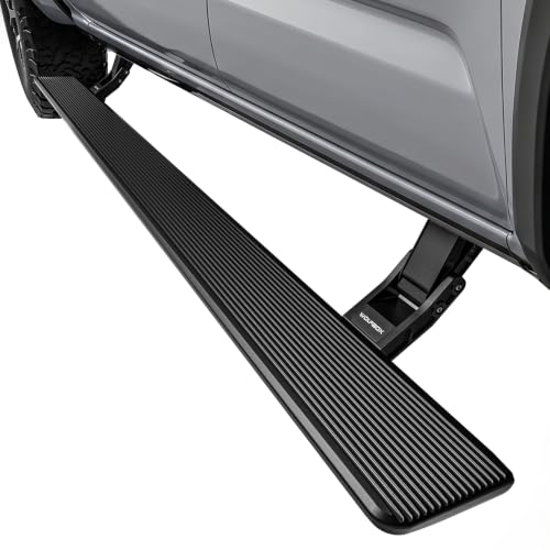 Image of WOLFBOX Power Running Boards for 2016-2023 Toyota Tacoma Double Cab | 660lb Load, Rust-Proof, Non-Slip, No-Drill Install, LED Lights & 5-Yr Warranty, E-RB01