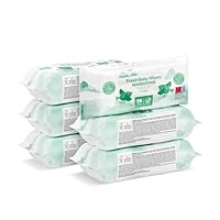 by Amazon Sensitive Baby-Feuchttücher 336 Tücher, Unparfümiert, 6 Pack à 56 Stück (Früher Eine Marke Von Mama Bear, Identisches Produkt)