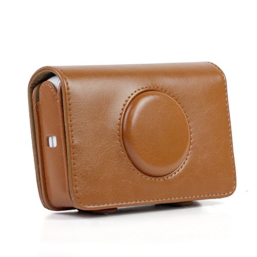 Piel sintética Bolsa de la cámara cámara Retro Protectora Funda para Polaroid Snap Touch Modelo cámaras