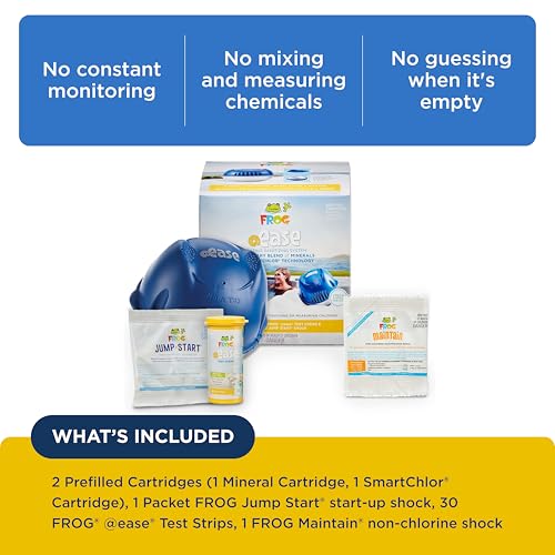 Image of FROG @Ease Floating Sanitizing System for Hot Tubs, Starter Bundle