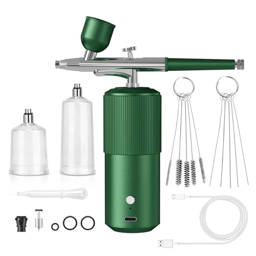 Kit de aerógrafo inalámbrico portátil con compresor