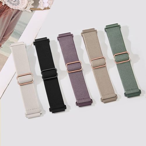 5 Pack Correas elásticas para reloj compatibles Garmin 20mm miniatura 2