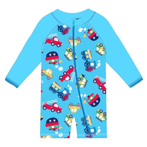 Image of XFGIRLS Baby Boys Swimsuit Toddler Sunsuit UPF 50+ Sun Protection One Piece Beach