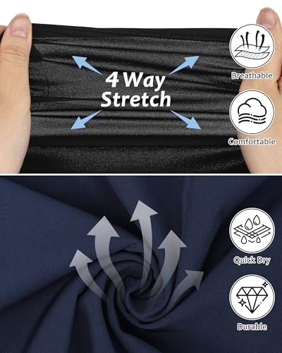 Image of Justay Mens Swim Trunks with Compression Liner 2 in 1 Quick Dry Board Shorts 7 Inch Bathing Suit Swimming Trunks for Men