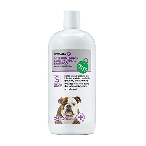 GNC Pets Medicated Anti-Bacterial & Anti-Fungal Shampoo for Dogs, 32 Ounces - Lavender