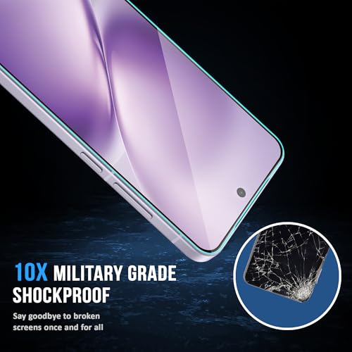 Image of FIRST MART Tempered Glass for Vivo X200T With Installation Kit | Military-Grade Gorilla Screen Protector and Cable Guard | Edge to Edge Coverage | Black