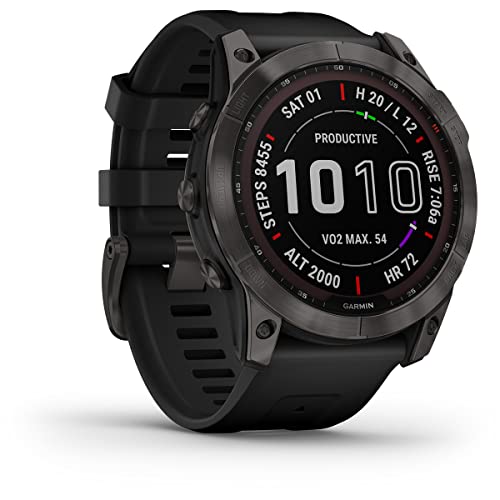 Garmin Ver Fēnix® 7X Sapphire Solar, Gris oscuro