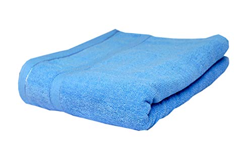 Image of Space Fly Cotton Towels for Bath | 600 GSM Bath Towel | Luxury Towel for Bath | Sports Towel for Men | Towel for Bath Women | Towel for Bath Large Size Men | Bathroom Towel (Blue)