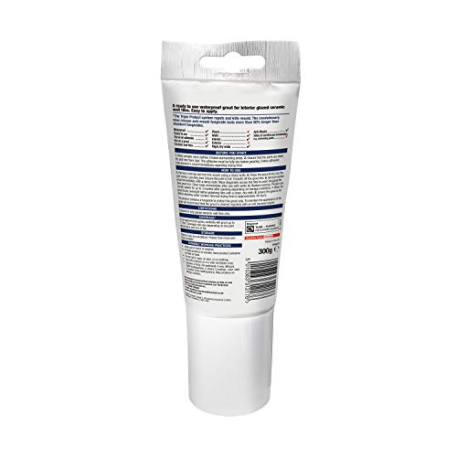 UniBond Triple Protect Anti-Mould Wall Tile Grout Tube - Grey