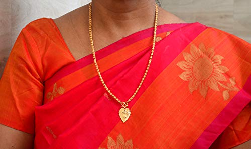 Image of Radha's Creations Women's 1 Gram Gold Plated Copper Mangalsutra with Chain 24 inch and Vati Tanmaniya