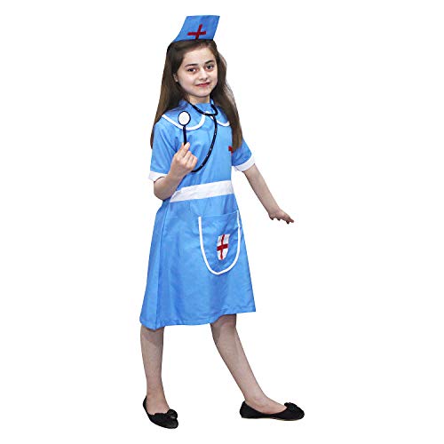 Image of Kaku Fancy Dresses Our Helper Costume for Boys & Girls | Social Helper Doctor, Nurse, Fireman, Postman, Teacher, Farmer Dress For Kids