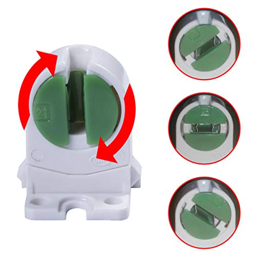 T5 Led Fluorescent Tube Lamp Holder Tombstone, Fluorescent Lampholder, T5 Bi-Pin Lamp Holder Lamp Socket Tube Accessory Lamp Aging Test, Pack Of 20 #TOP5