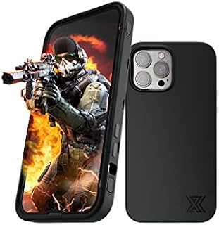 iPhone 13 Mobile Gaming Triggers Controller Case and Gaming Glass (Screen Protector) for PURG/Sniper/Fortnitee/Call of Duty and other shooting games Black