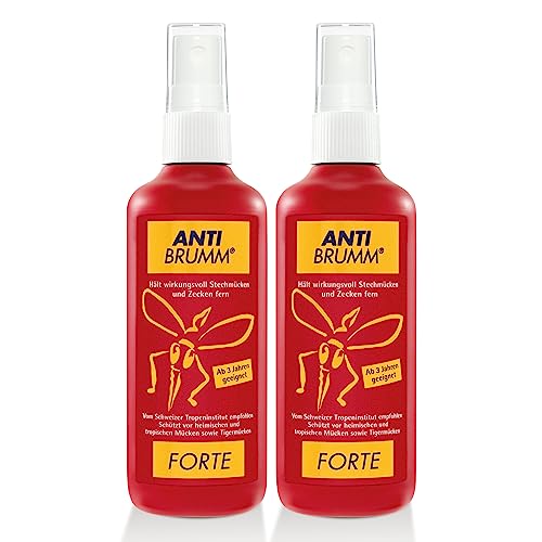 Anti Brumm Forte Pumpspray 2 x 150 ml: Insekten-Repellent für effektiven Schutz gegen Mücken und Zecken Mückenspray mit DEET