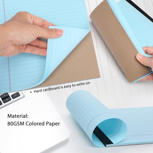 Toplive Colored Legal Pads 8.5 x 11 inch, 4 Pack Colored Writing Notepads College Ruled, Colorful Le