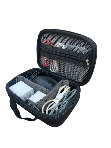 Image of IRONFIX TechMate Gadget Organizer Case | Travel Electronics Accessories Bag for Charger, Cables, Power Bank, Earphones & Hard Drive | Portable Waterproof Hard Pouch (4 Compartment)