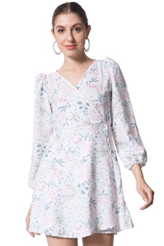 Image of SHOPPING QUEEN Women's Crepe Fit & Flare Dress