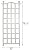 New England London Trellises, White, 79.25" H, Set of 2