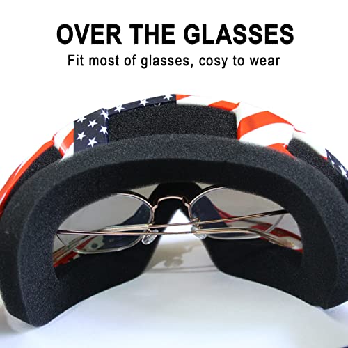 Image of Dirt Bike Goggles Motorcycle ATV Glass Riding Four Wheeler Offroad Mx Racing Helmet Goggles