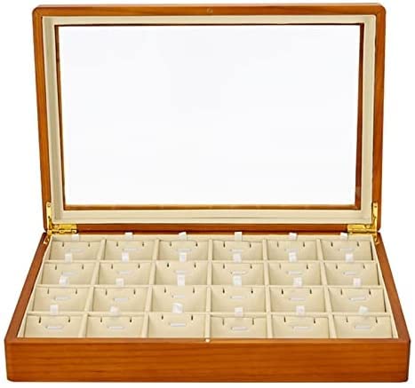 Jewelry Boxes For Women Multifunctional Jewelry Box Wooden Jewelry Storage Box Microfiber Ring Display Tray Bracelet Storage Box