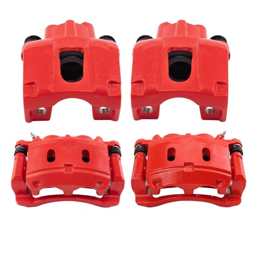 Image of TRQ Brake Caliper Set Performance Compatible with 2006-2010 Infiniti QX56 2006-2015 Nissan Armada 2008-2015 Titan