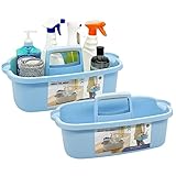 Organizador de plástico multiusos con asa, amas de casa