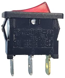 Gardner Bender GSW-48 Mini-Wippschalter rot beleuchtet