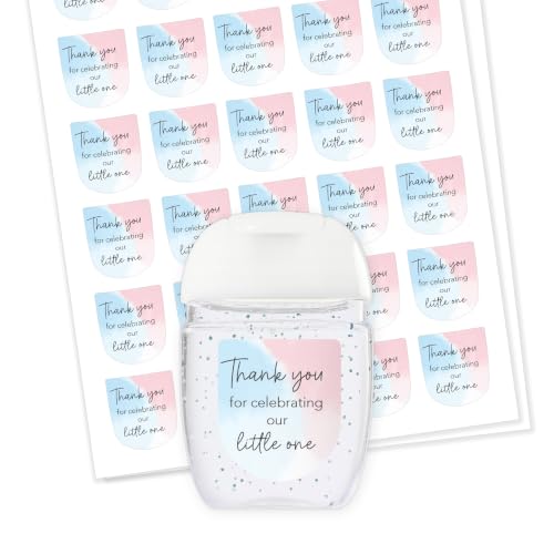 Pegatinas agradecimiento bebé para mini desinfectante de manos baby shower