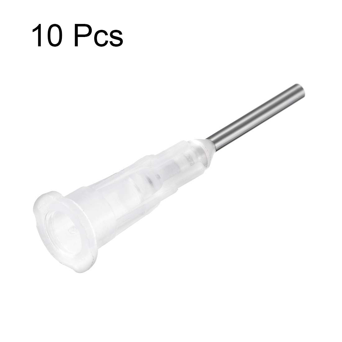 Industrie Spendernadel mit Luer Lock, Präzisionsapplikator 17G 1/2 Zoll, 10 Stück, transparent