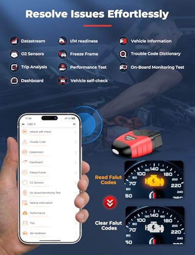 AUTOPHIX 3210 Bluetooth OBD2 Scanner, Check Engine Light Car Code Reader Diagnostic Scanner Wireless Auto Scan Tool with Battery Performance Test for All Cars & Vehicles Compatible with iOS Android