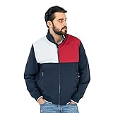 Tommy Hilfiger Mens Lightweight Softshell Bomber Jacket (Flag, X-Large)