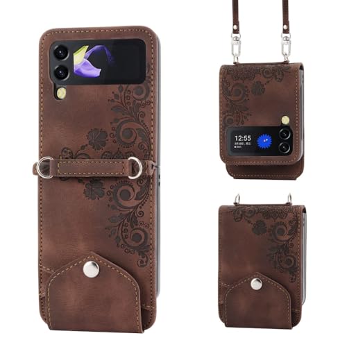 Étui de téléphone de protection de charnière pour Samsung Z Flip 5 4 3 avec porte-carte