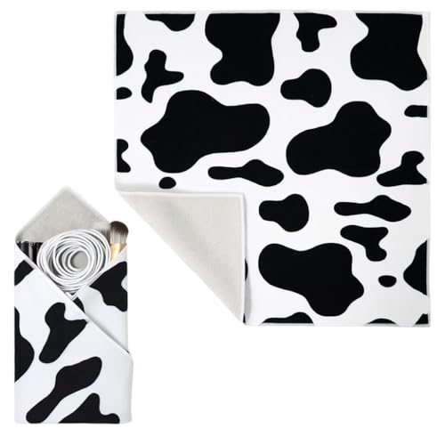 Image of ZORBES Camera Lens Wrapping Cloth 55x55cm Magic Grippy Multi-Use Cloth, Fashion Print Design, Non-Slip Waterproof Silicone-Coated Organizer Wrap for Tools Gears