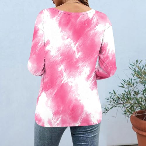My+Orders Placed Recently by Me 3/4 Length Sleeve Womens Boho Tops for Women Teacher Shirts Outfits Teachers Blouses Dressy Casual V Neck Tshirts Spring Summer 2026 Pink L — view 3