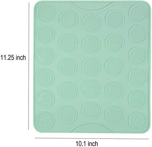 Webake Macaron Silicone Mat Set Of 2, Macaroon Baking Mat 54-Cavity, Silicone Template Sheet Baking Pan Liner For Cookie, Pastry Making(Green) #TOP1