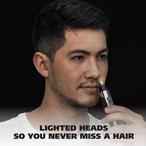 Wahl Lighted Battery Nose Hair Trimmer For Men & Women. Painless, Easy To See Nose, Ear, And Eyebrow Trimming With Built In Light, Battery Included. – Model 3023283 #TOP5