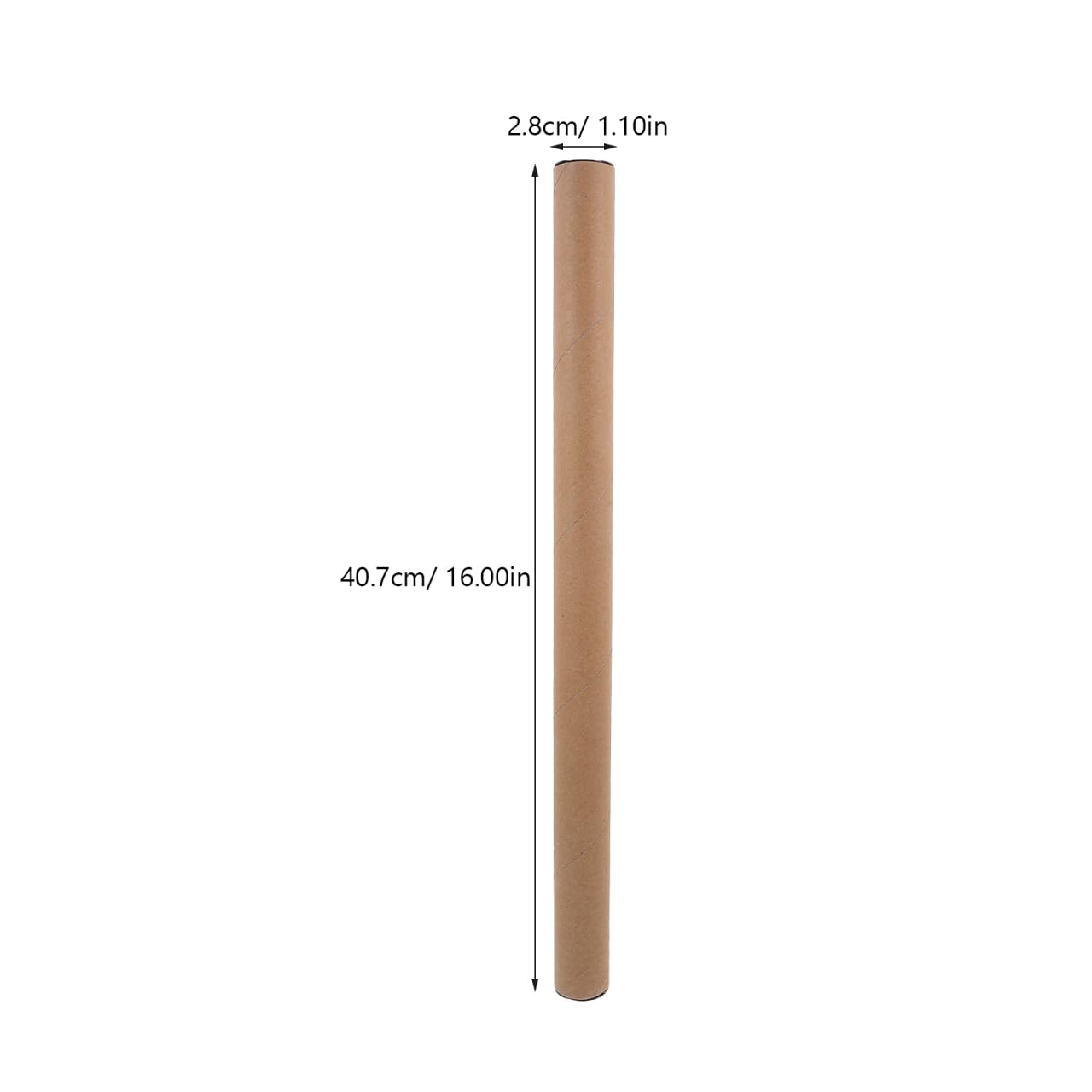 iplusmile 10 Stück Pappröhren 40cm Länge, 2mm Wandstärke Robuste Versandrolle für Poster & Pläne, Stabile Versandhülsen für Kunstwerke & Zeichnungen, Posterröhre Braun für Lagerung und Versand