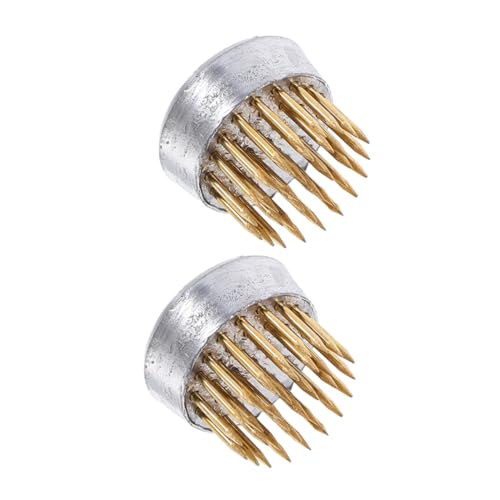 SEWACC Traditional Ikebana Flower Arrangement Accessory 2pcs Floral Frogs User-Friendly Design for Vase